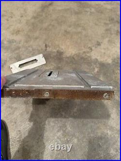 Shopsmith 10ER Table Saw Parts. Saw Top, Yoke And Bar, Saw Fence Magna 107-2R