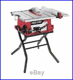 Skil 10-Inch Cast Aluminum Table Saw With Folding Stand Self-Aligning Rip Fence
