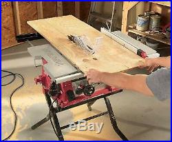 Skil 10-Inch Cast Aluminum Table Saw With Folding Stand Self-Aligning Rip Fence