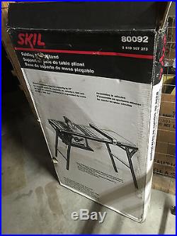 Skil Heavy Duty Folding Table Stand 80092 Mobile Base with fence