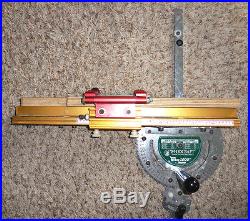 TABLE SAW MITER GAUGE WOODCRAFT (BY INCRA) 1000SE WithTELESCOPING FENCE AND STOP