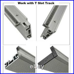 T-Tracks Slot Miter Connector 450/600/800mm Aluminum Profile Fence Sliding Kits