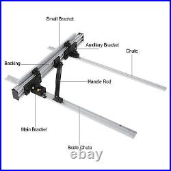 Table Saw Fence Kit Black Silver Aluminum Alloy With Fine Adjustment Knob 800mm