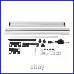 Table Saw Fence Set Black Silver Aluminum Alloy With Fine Adjustment Knob 800mm