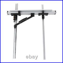 Table Saw Fence Set Black Silver Aluminum Alloy With Fine Adjustment Knob 800mm