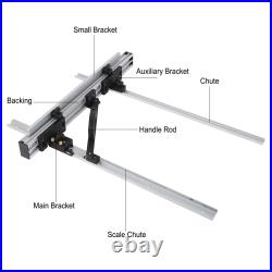 Table Saw Fence Set Black Silver With Fine Adjustment Knob 800mm/1000mm