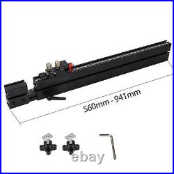 Table Saw Fence, Telescoping Double Sided Scale Extended Support 941mm for