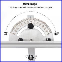 Table Saw Miter Gauge System High Beveling Accuracy Locking Miter Gauge & Fence