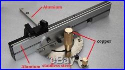 Table Saw Precision Miter Gauge System + Fence + Copper Handle