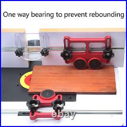 Table Saw Sliding Fence Wear Resistance Woodworking Guide Fence One Way Bearing