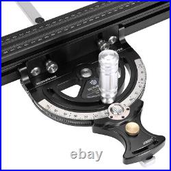 US Aluminum Table Saw Precision Miter Gauge System-Track Fence With 70 Angle Stops