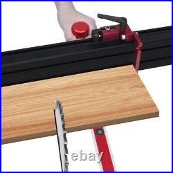 Upgraded Table Miter Gauge Fence Standard Slot Stop Holes for