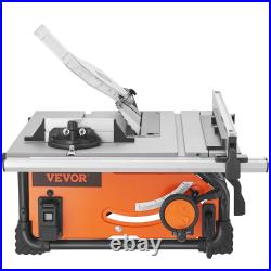 VEVOR 10 Table Saw 4500/5000 RPM Electric Cutting Machine 25-in Rip Capacity