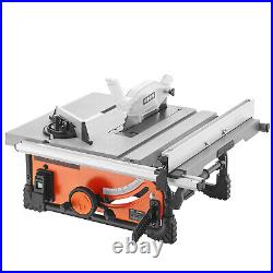 VEVOR 10 Table Saw Electric Cutting Machine 4500RPM 25-in Rip Capacity Woodwork