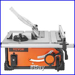 VEVOR 10 Table Saw Electric Cutting Machine 4500RPM 25-in Rip Capacity Woodwork