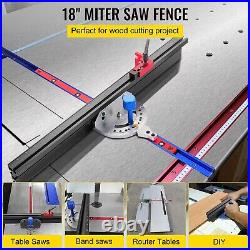 VEVOR Table Saw Miter Gauge Aluminum Miter Fence Laser Marking for Band Saw