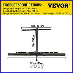 VEVOR Table Saw Rip Fence and Rail System 37 × 57 Wide with Front Guide Bar