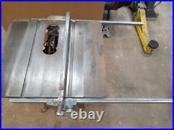 VINTAGE DELTA 8 9 Table Saw Rip Fence and Rails gear drive 22 withscrews