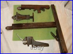 VINTAGE FENCE ASSEMBLY Metal Cutting Lead Printers TABLE SAW Accessories Adjusti