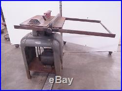 Vintage Yates American W-50 Table Saw Fence & Rails Assembly