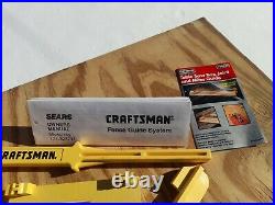 Vintage CRAFTSMAN Table Saw Fence Guide System 32371 Made in USA withOrigBox & pap