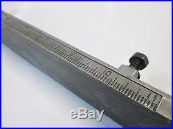 Vintage Craftsman 10 Table Saw Rip Fence Center Guide Rail with Rack Teeth