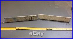 Vintage Craftsman 113 10 Table Saw Micro Adjust Fence Rail Extension Pieces