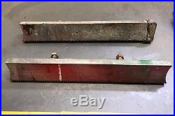 Vintage Craftsman 113 10 Table Saw Micro Adjust Fence Rails For Side Extensions