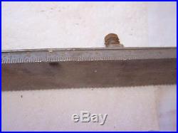 Vintage Craftsman Table Saw Parts Geared Micro-Adjust Fence Rail 23 3/4 long