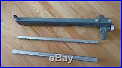 Vintage Delta 18 FENCE RAILS and FENCE for 18 TABLE Band Saw- Table Saw
