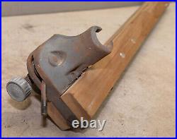 Vintage Delta Unisaw table saw jet lock rip fence with maple runners woodworking