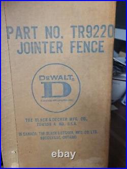 Vintage Dewalt Jointer Fence Tr9220 UJB1B12G NEW IN BOX Hard to find