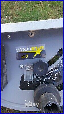 WoodStar ST8 Wood Star 1200W Table Saw with Rip Fence Guide PWO little use