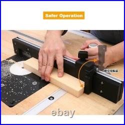 Woodworking Angle Miter Gauge Tenon Fence T Track Push Ruler Guide Router Table