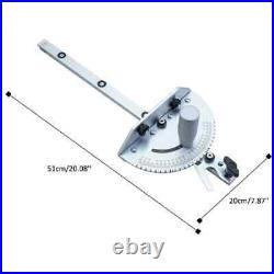 Woodworking Angles Miter Gauge Fence T-Track Push Ruler Guide Router 450mm