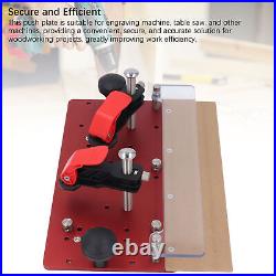 Woodworking Jig 45°90°Slotting Milling Guide Sliding Fence Inverted Push Plate