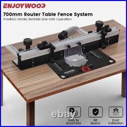 Woodworking Router Table Fence Profile Fence System Sliding Brackets Bit Guard